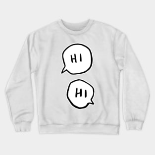 Heartstopper HI speech bubbles Crewneck Sweatshirt